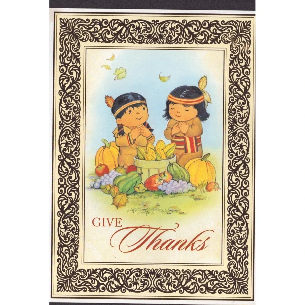 Lot of 5 St Labre Indian School Christmas Thanksgiving Cards Effie Cohen